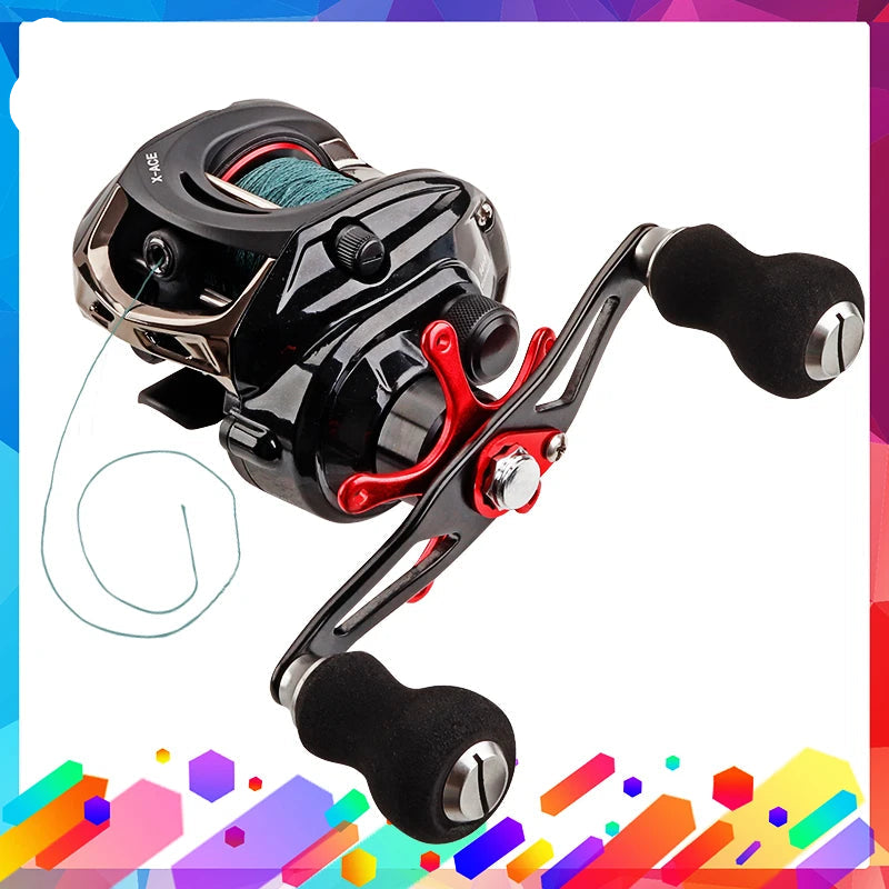 ForceCaster- Baitcasting Fishing Reel Max Drag 8Kg/17.6 14+1BBs