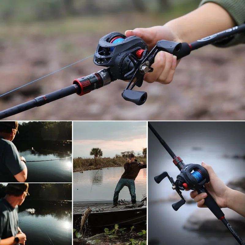 Professional Ultra Light 7.2.1 Gear Baitcasting Max Drag 8kg/17.6 lb Fishing Reel-Free shipping