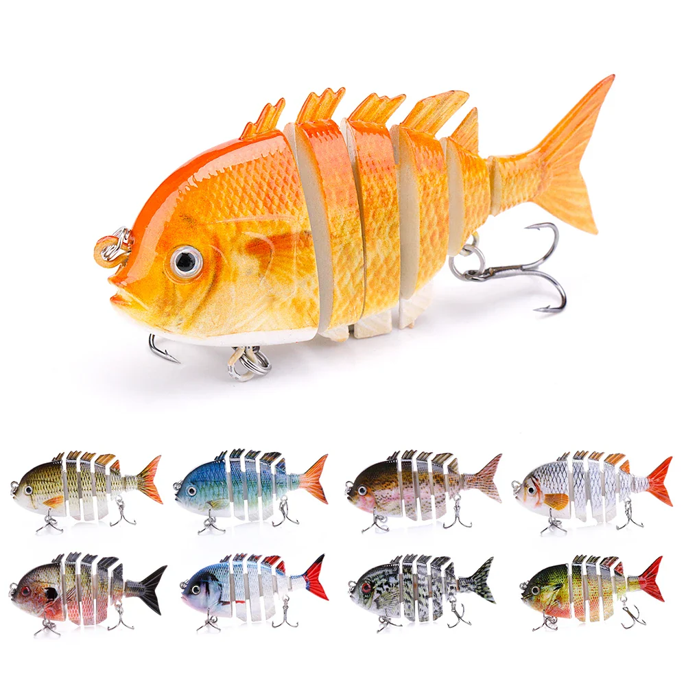 Realistic swimming lure 6-Segments 8cm-FREE Shipping