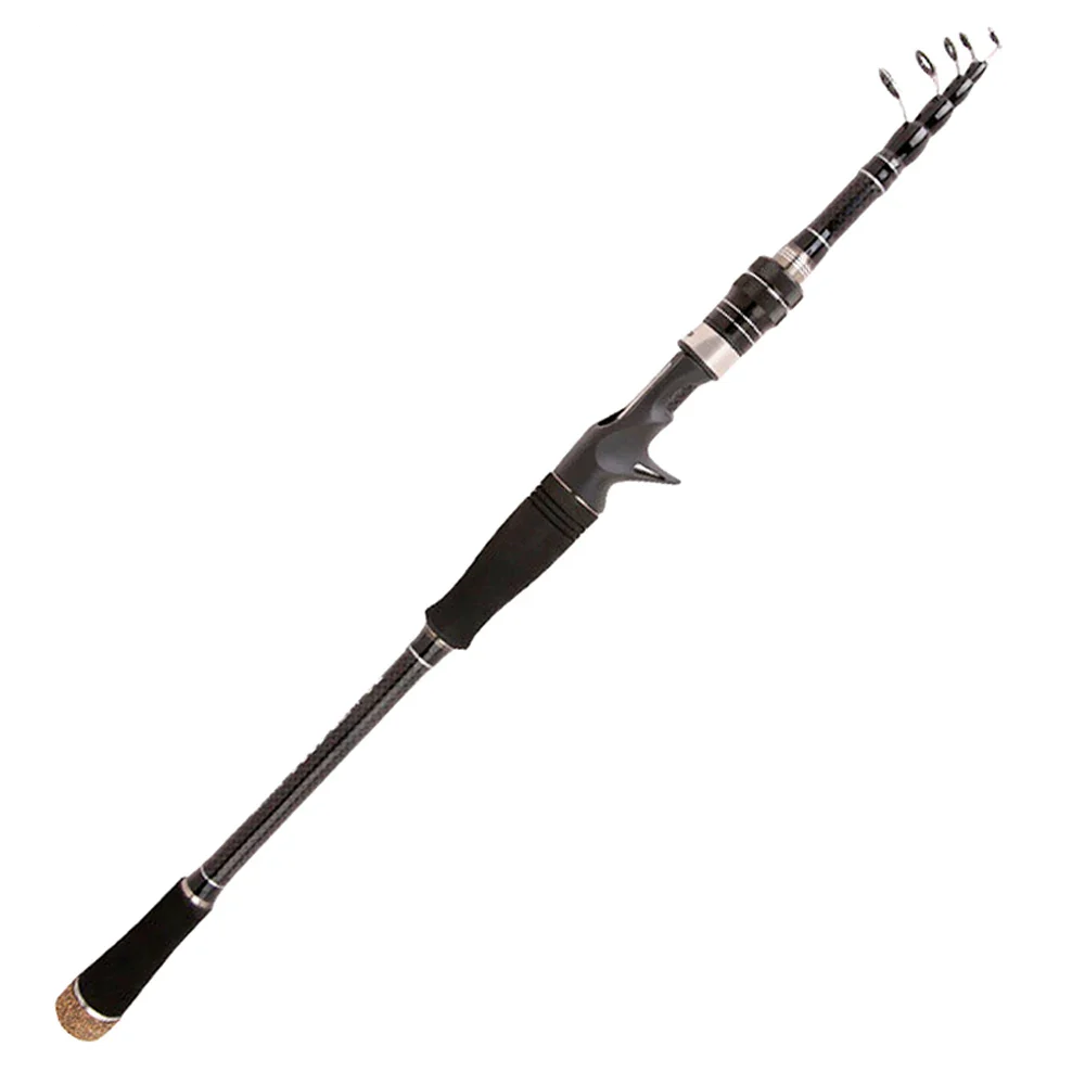 HOTTUNA Ultralight Spinning/Casting Carbon Fiber Telescopic Fishing Rod 1.8-3.6m Fishing Tackle-FREE Shipping
