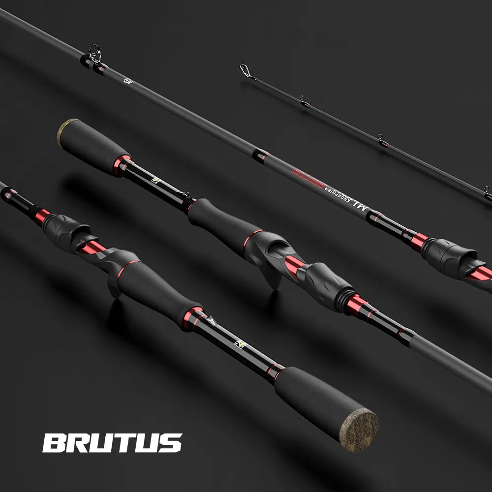 Multi-section rod Carbon Spinning Casting Fishing Rod with 1.29m 1.86m 2.07m 2.28m-FREE Shipping