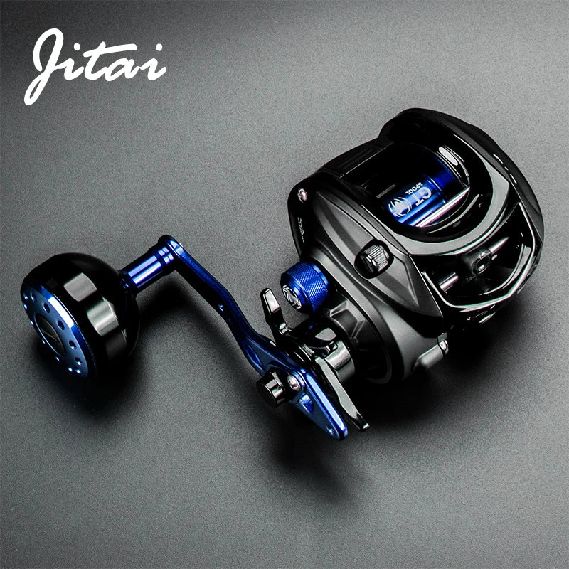 JI- Baitcasting Fishing Reel 12BBs,22 lbs Carbon Drag Carbon-FREE Shipping