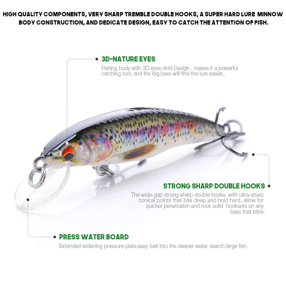 2g/6g/12g Mini Minnow Fishing Lures