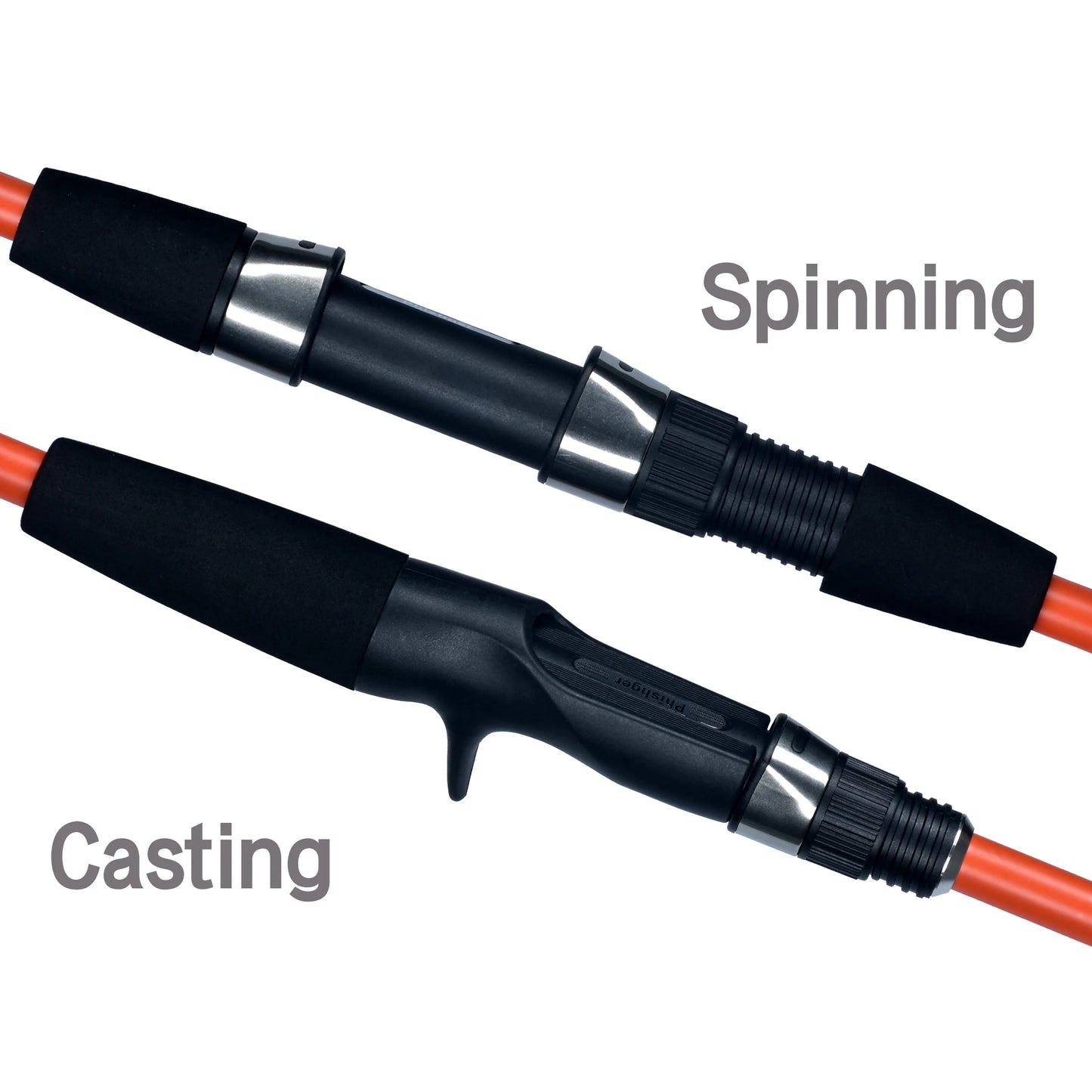 PHISHGER Spinning Casting Fishing Trave Rods 2.1/1.8m Carbon-FREE Shipping