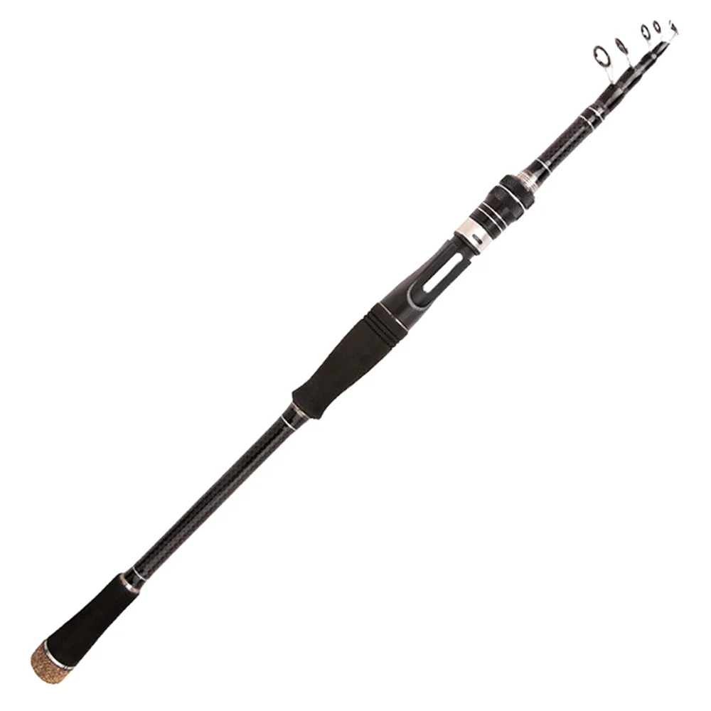 HOTTUNA Ultralight Spinning/Casting Carbon Fiber Telescopic Fishing Rod 1.8-3.6m Fishing Tackle-FREE Shipping