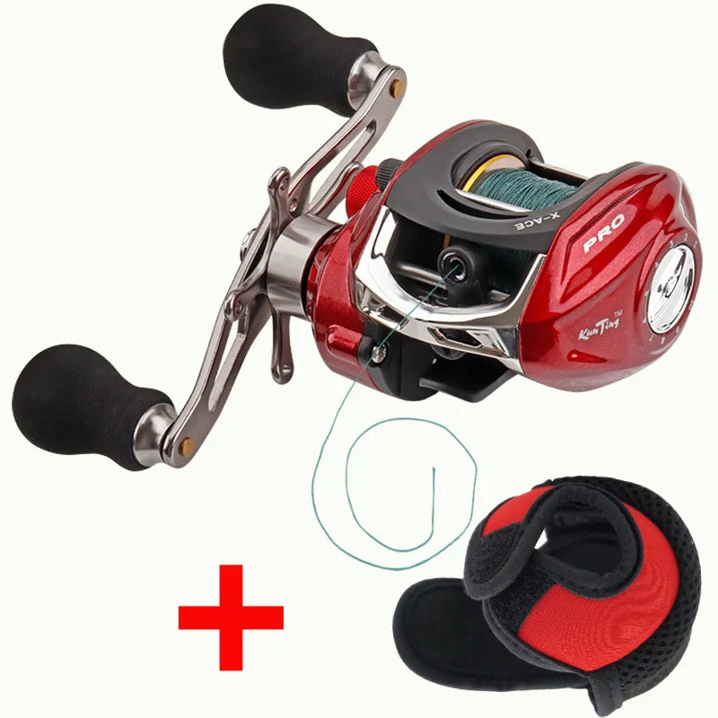 ForceCaster- Baitcasting Fishing Reel Max Drag 8Kg/17.6 14+1BBs