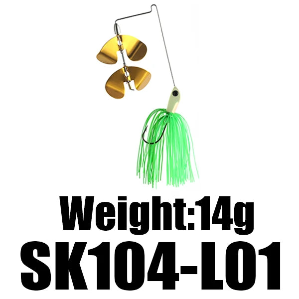 SeaKnight 2 Color Spoon Artificial Bait 1pc Spinner Head Weight 1Pcs 10g/14g -FREE Shipping