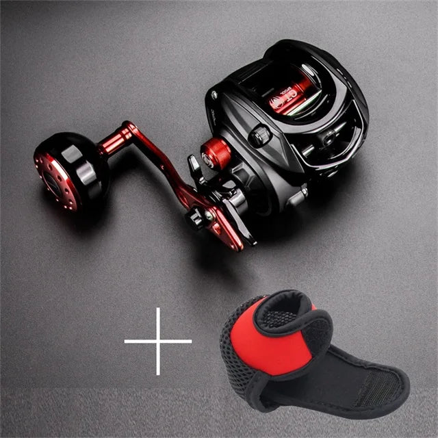 JI- Baitcasting Fishing Reel 12BBs,22 lbs Carbon Drag Carbon-FREE Shipping