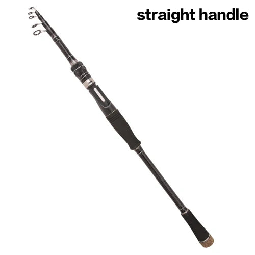 HOTTUNA Ultralight Spinning/Casting Carbon Fiber Telescopic Fishing Rod 1.8-3.6m Fishing Tackle-FREE Shipping