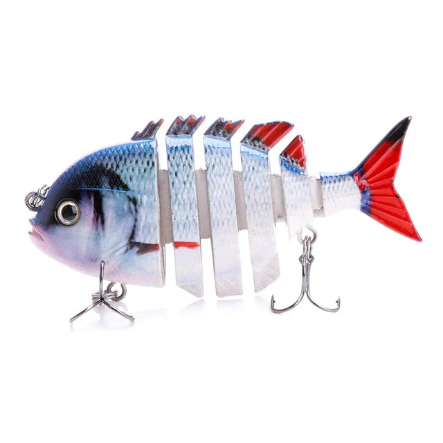 Realistic swimming lure 6-Segments 8cm-FREE Shipping
