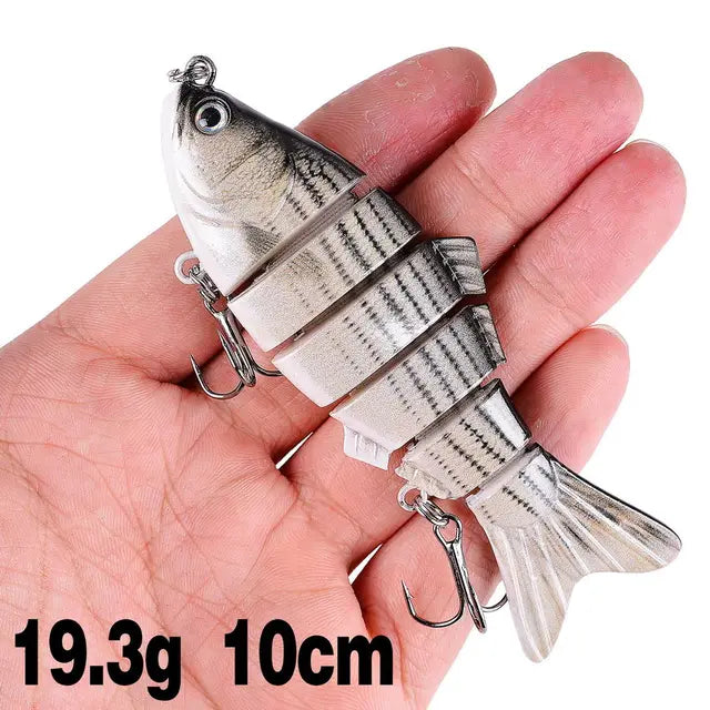 1pcs 6 Segments Swimbait Fishing Lure Crankbait-FREE Shipping