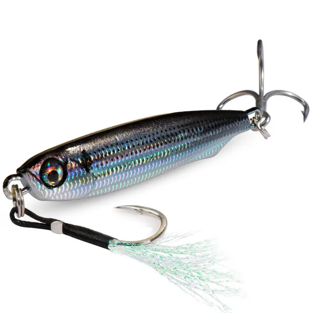 3D Eye color Metal Lure Spinner Jig Spoon with triple hook 10g 20 30g 40g-FREE Shipping