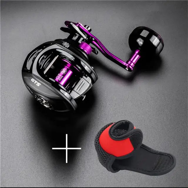 JI- Baitcasting Fishing Reel 12BBs,22 lbs Carbon Drag Carbon-FREE Shipping