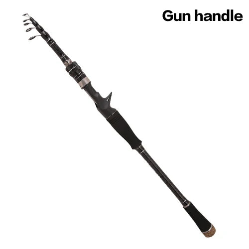 HOTTUNA Ultralight Spinning/Casting Carbon Fiber Telescopic Fishing Rod 1.8-3.6m Fishing Tackle-FREE Shipping