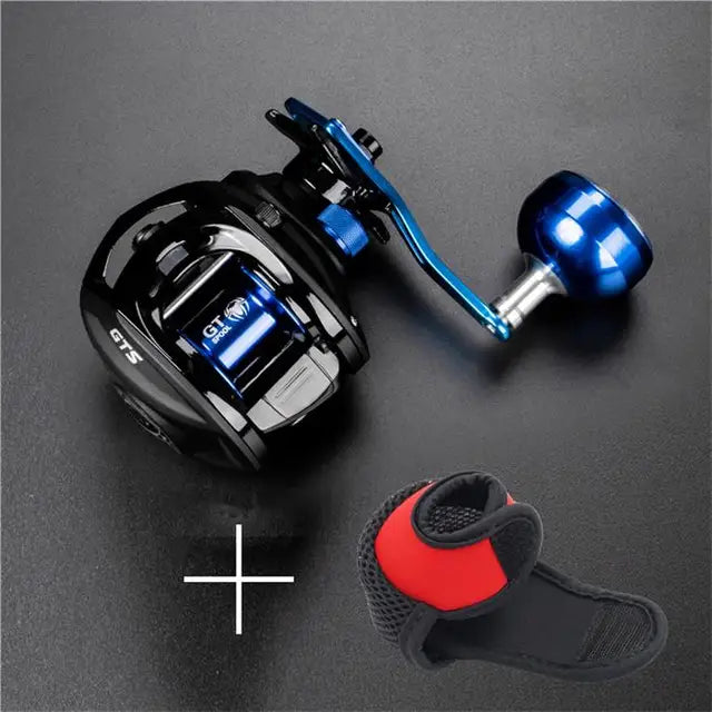 JI- Baitcasting Fishing Reel 12BBs,22 lbs Carbon Drag Carbon-FREE Shipping