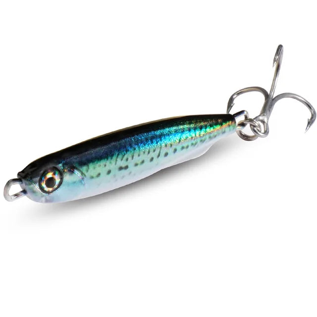 3D Eye color Metal Lure Spinner Jig Spoon with triple hook 10g 20 30g 40g-FREE Shipping
