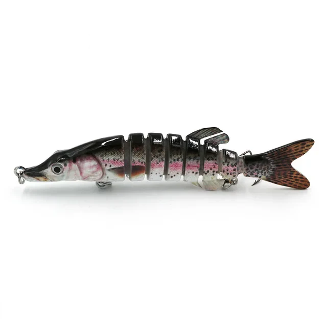 13cm,17g,9 Segment  Artificial Pike  Fishing lure