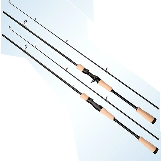 SNAPSHOT Carbon Fiber  Baitcasting or spinning Rod,2 Sections  ML-power Tips Pole 1.65m/1.8m -FREE Shipping