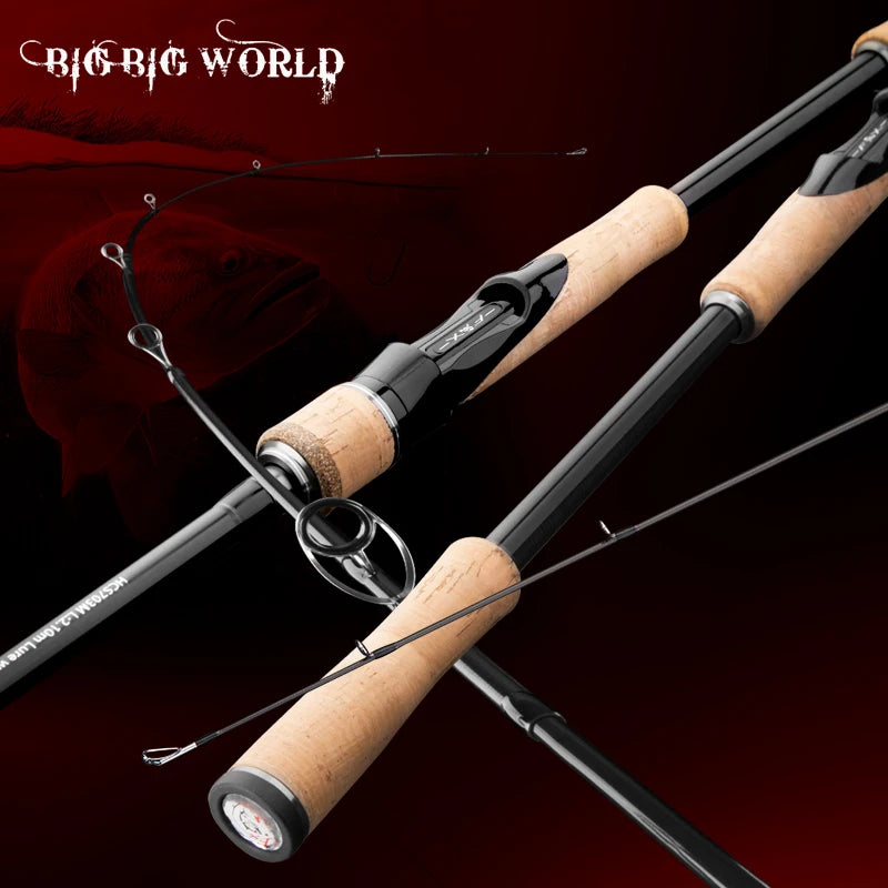 HURRICANE Carbon 3 Section Casting Spinningt  Ultra Ligh  1.8-/2.7m 5g-40g  Rod-FREE Shipping