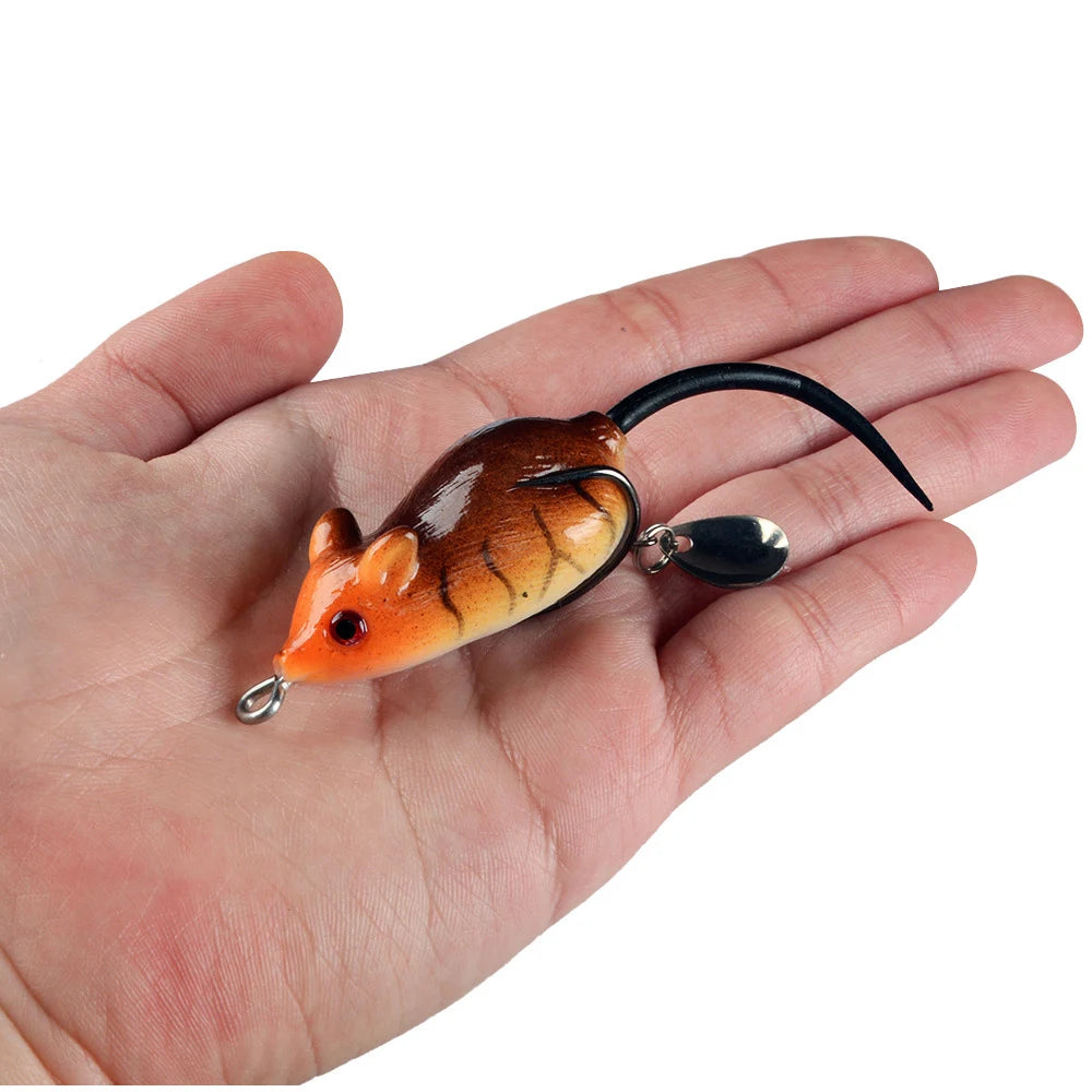 10-colours 5.5/6cm 10.5/11.5g Mouse Silicone Lures-FREE Shipping