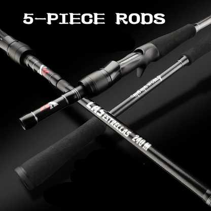 BIGBIGWORLD- Ultra Light Carbon  Rod Spinning Casting  2.1/2.4/2.7m 4/5 Sections-FREE Shipping