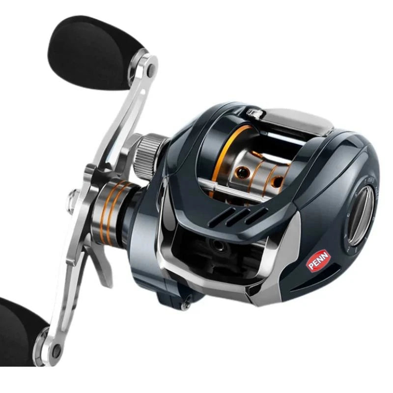 FEARLESS- Baitcast Reel,Bearing 18+1, Gear 7:2:1, max drag 33 lbs, Adjustable From 1 To 9 Gears -FREE Shipping