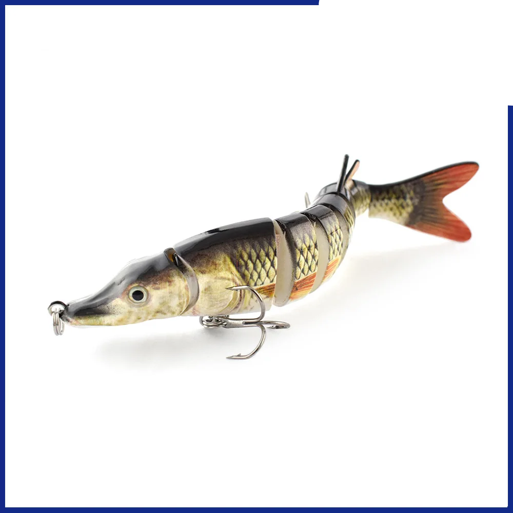 13cm,17g,9 Segment  Artificial Pike  Fishing lure