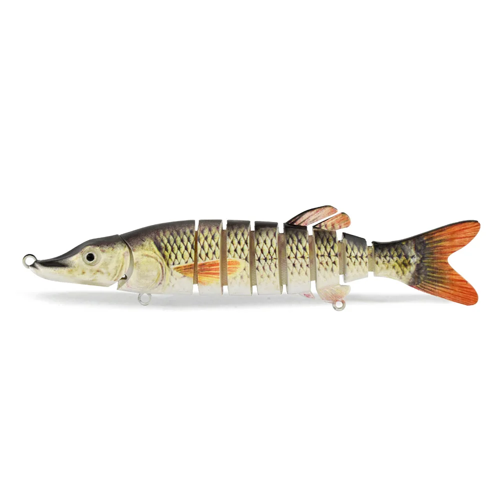 13cm,17g,9 Segment  Artificial Pike  Fishing lure