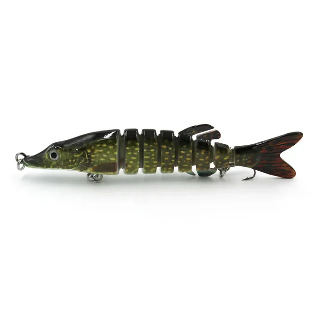 13cm,17g,9 Segment  Artificial Pike  Fishing lure