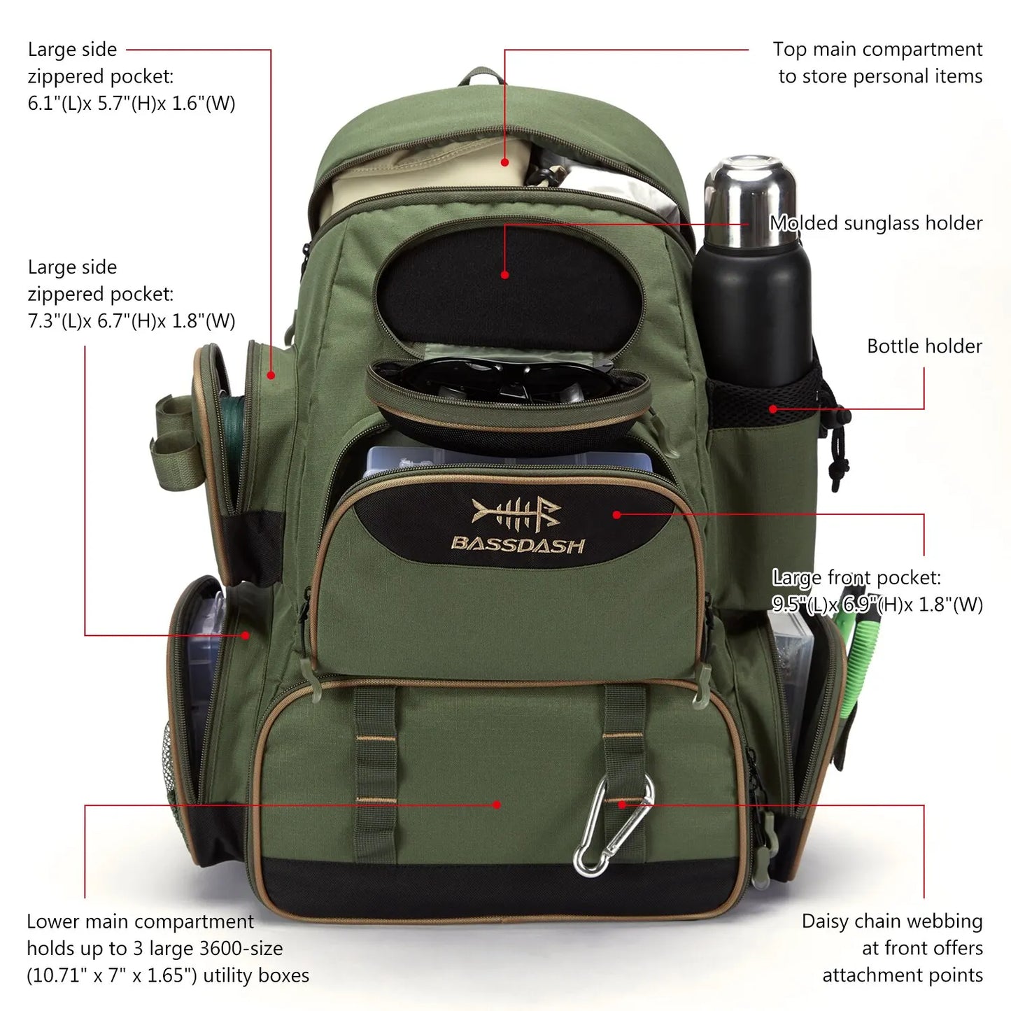 Waterproof Fishing Lightweight  Tackle Bag-FREE SHIPPING