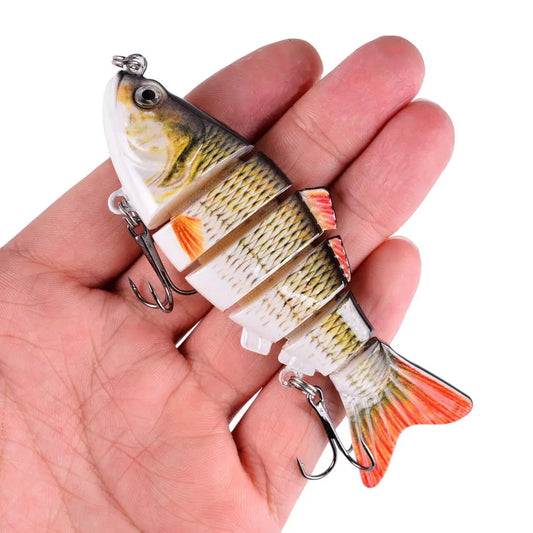 1pcs 6  Segments Swimbait Fishing Lure Crankbait-FREE Shipping