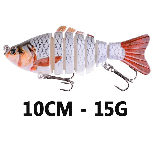 1pcs 6  Segments Swimbait Fishing Lure Crankbait-FREE Shipping