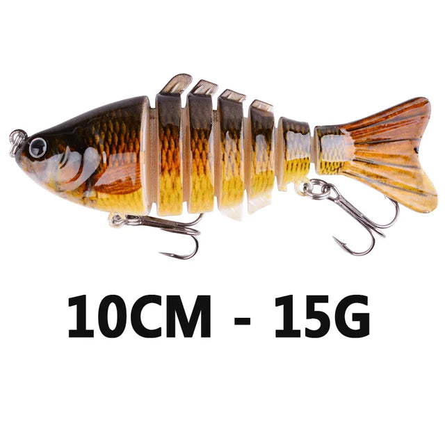 1pcs 6  Segments Swimbait Fishing Lure Crankbait-FREE Shipping