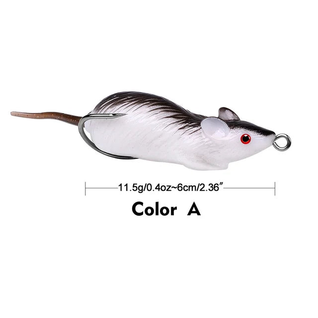 10-colours 5.5/6cm 10.5/11.5g Mouse Silicone Lures-FREE Shipping