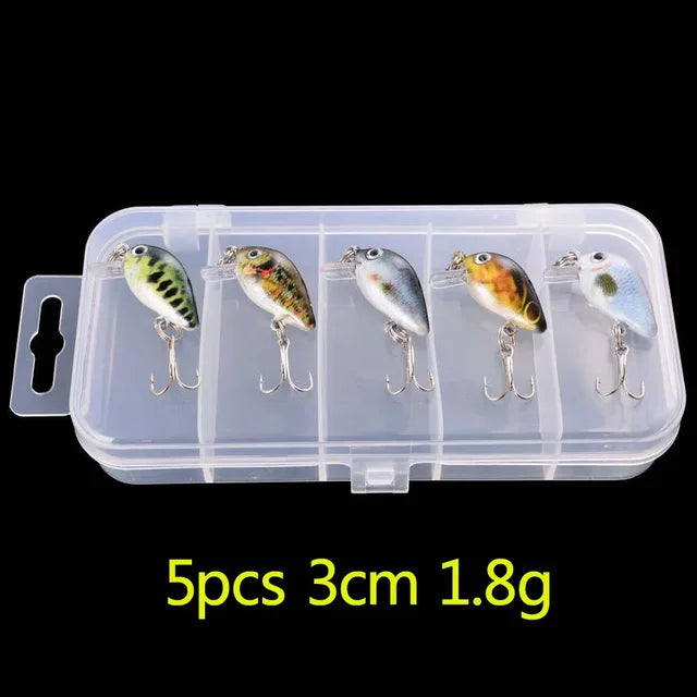 5pcs Fishing Crankbait lure mixed colour-FREE Shipping