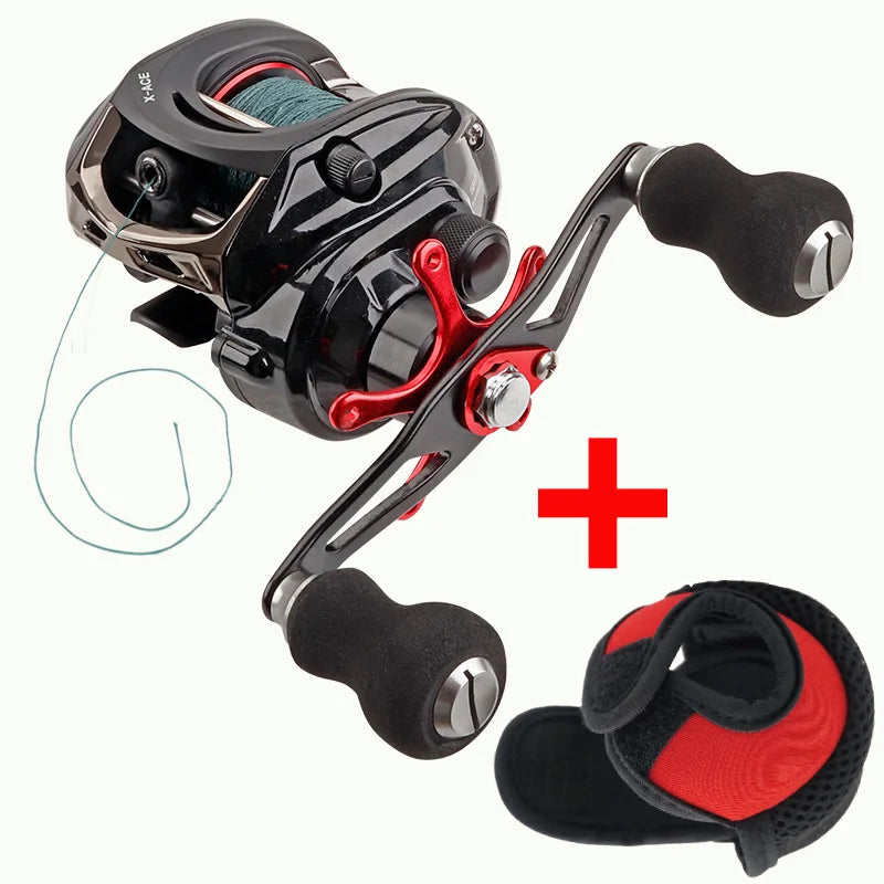 ForceCaster- Baitcasting Fishing Reel Max Drag 8Kg/17.6  14+1BBs